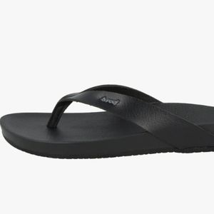 Reef Womens Black Flip Flops size 9